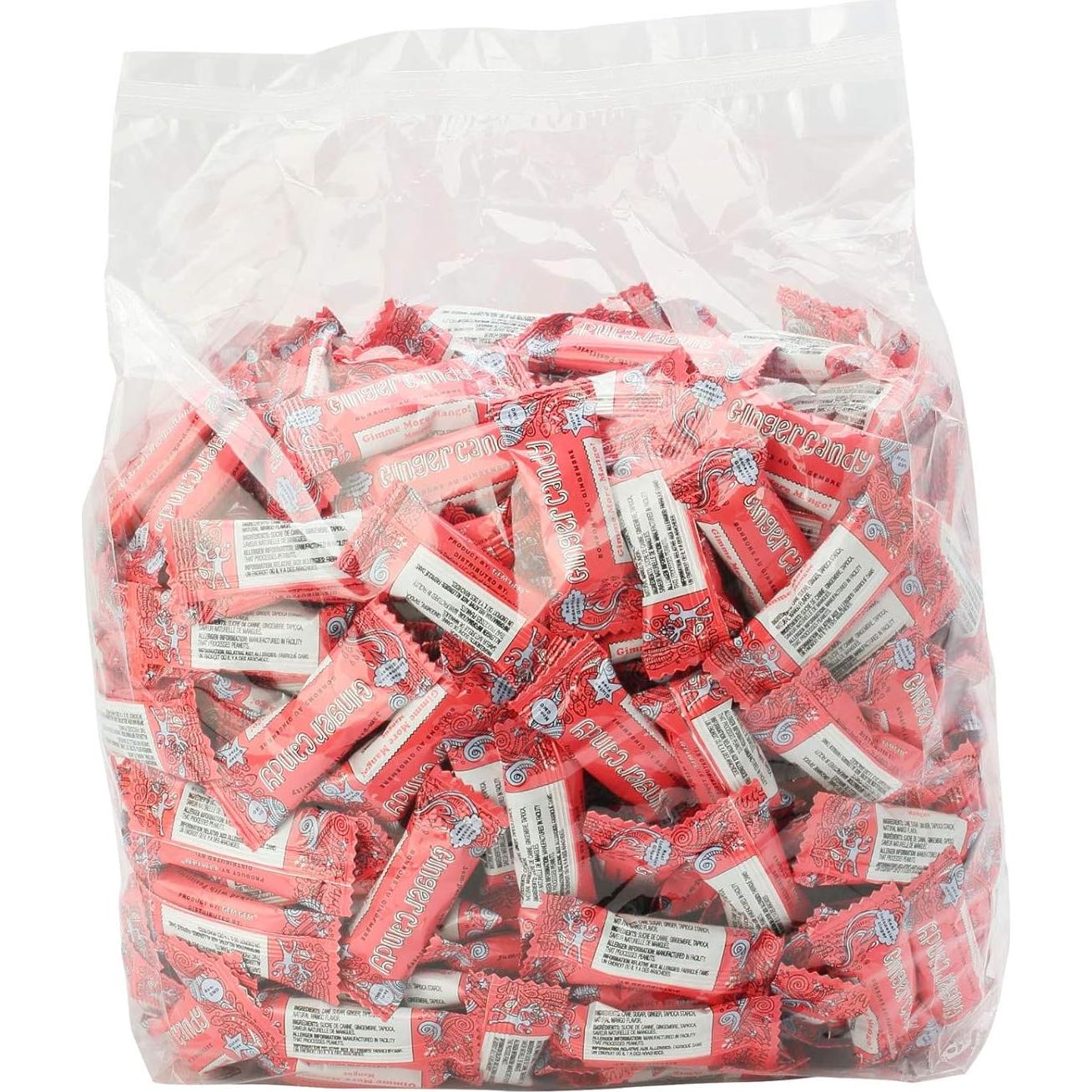 Caramelo de Jengibre Gem Gem 454g Sabor Mango - Vegano