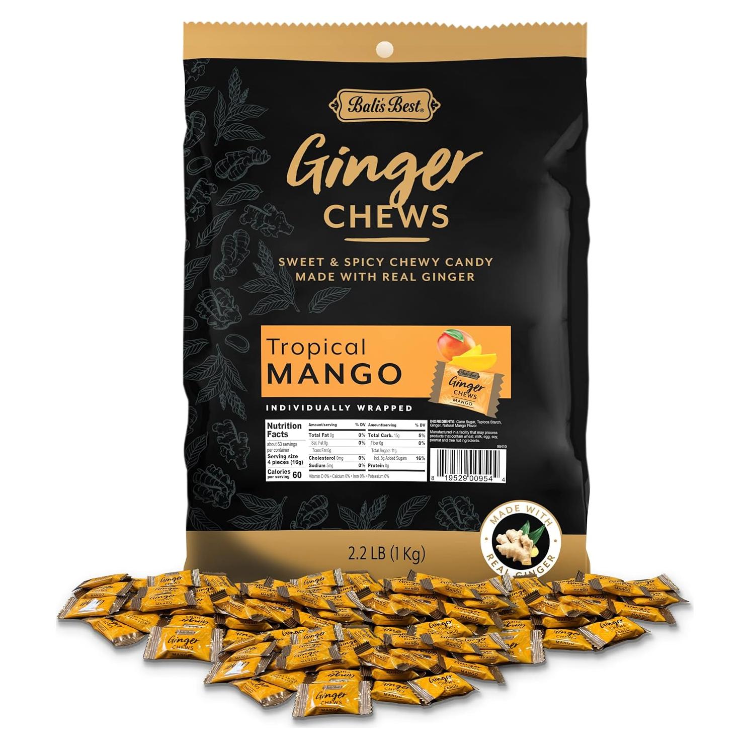 Caramelos de Jengibre Mango Tropical Mejores Jengibre 1 Kg