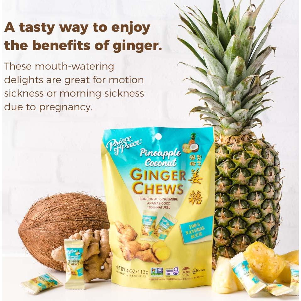 Caramelos de Jengibre Príncipe de la Paz Piña y Coco 113 g