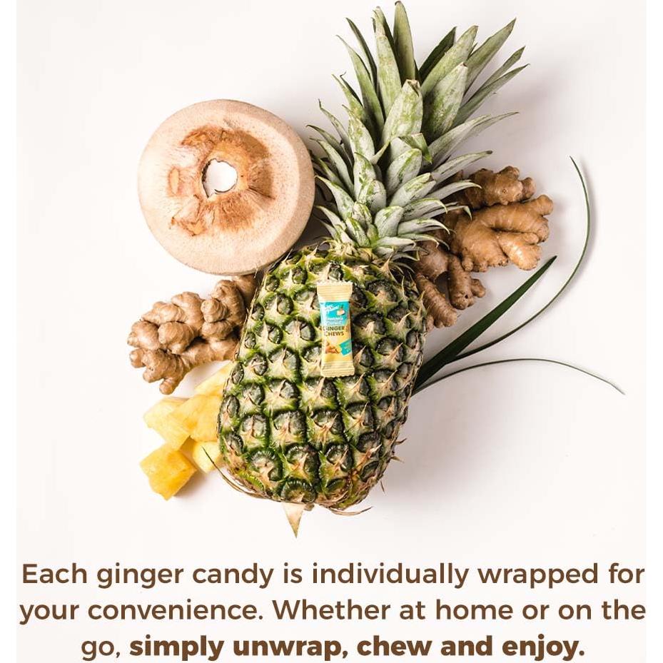 Caramelos de Jengibre Príncipe de la Paz Piña y Coco 113 g