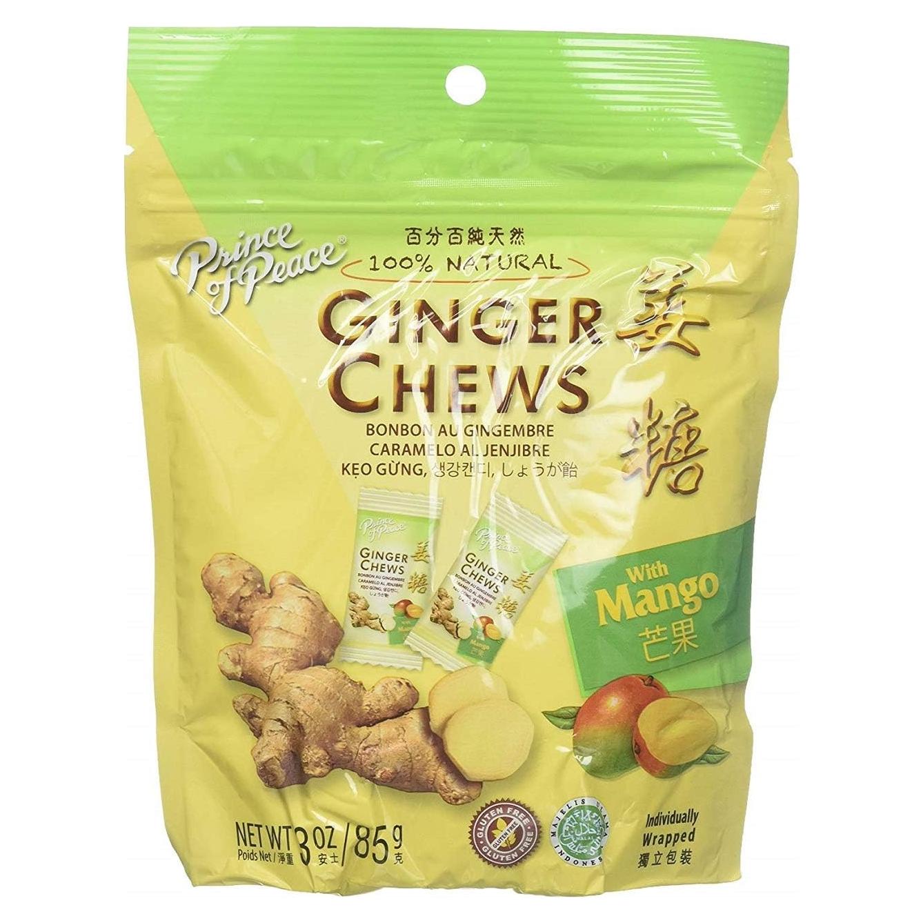 Caramelos de Jengibre Mango Príncipe de la Paz 12 Unidades