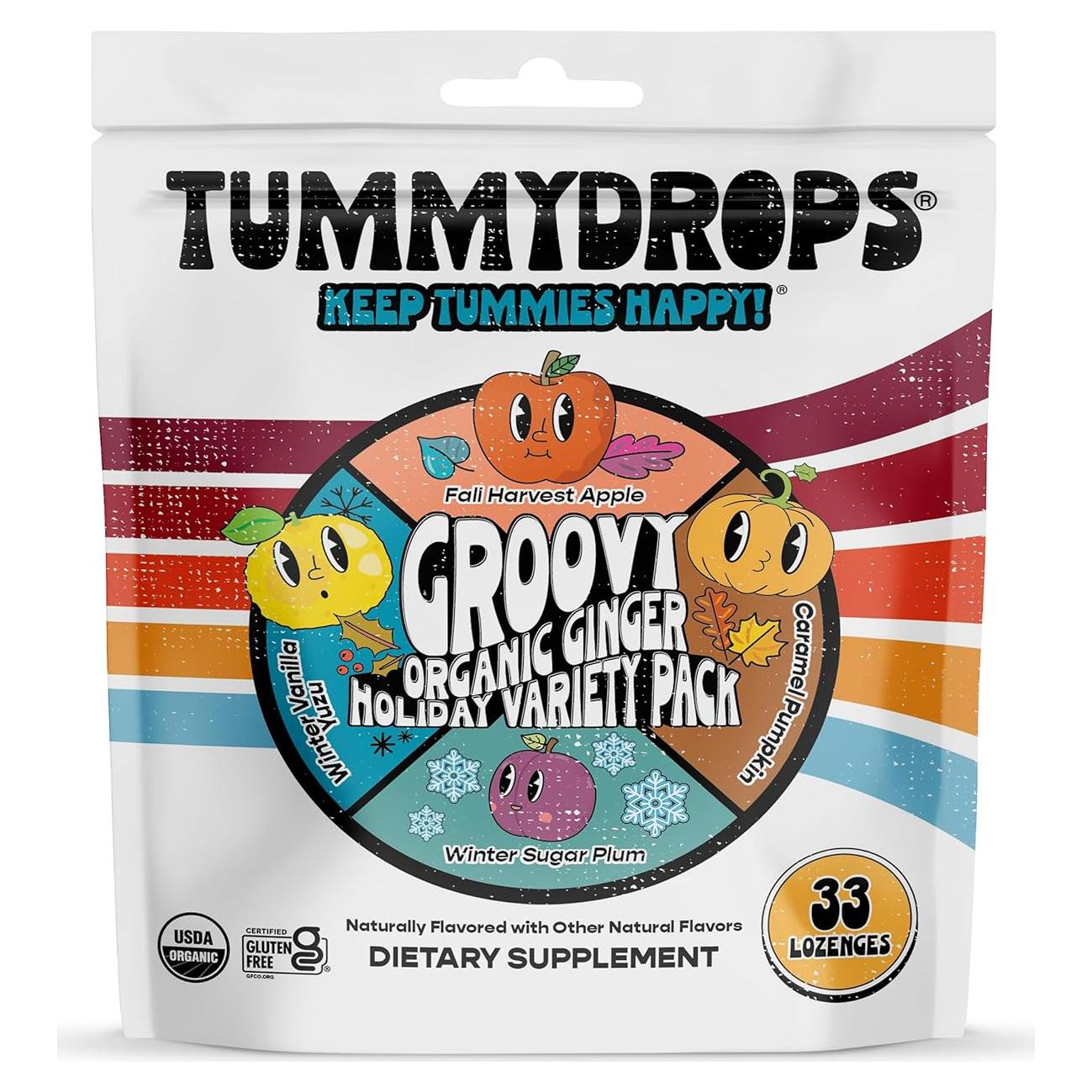 Caramelos de Jengibre Orgánico Tummydrops - Bolsa 33 unidades