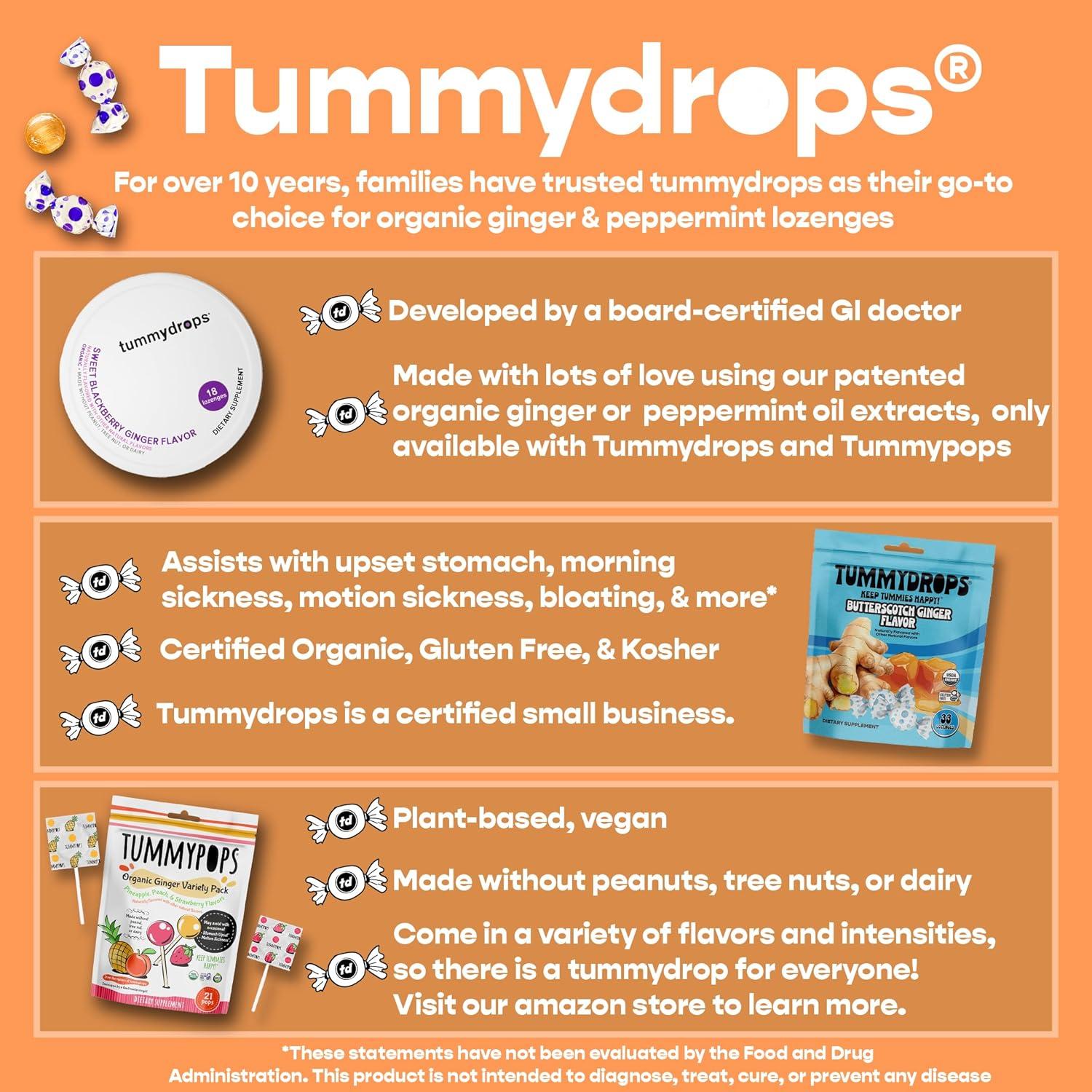 Caramelos de Jengibre Orgánico Tummydrops - Bolsa 33 unidades