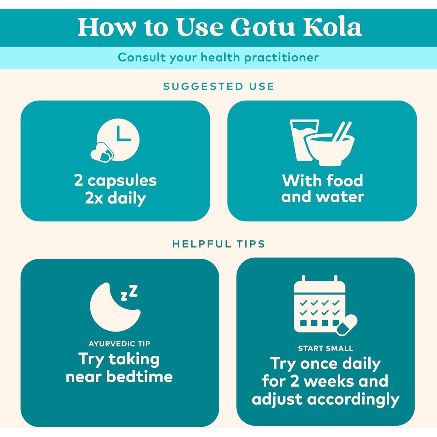 Suplemento Herbal Gotu Kola Organic India - 90 Cápsulas