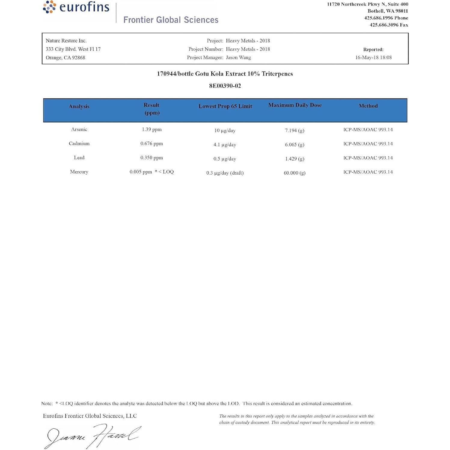 Suplemento Gotu Kola Nature Restore 500mg 90 Cápsulas Vegano