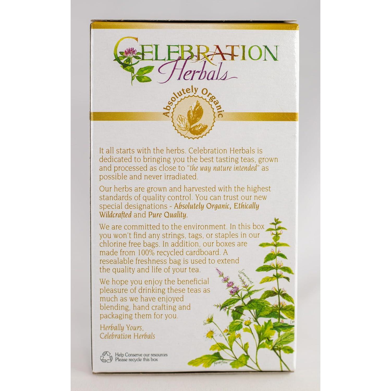 Té de Gotu Kola Orgánico Celebration Herbals 24 Bolsitas