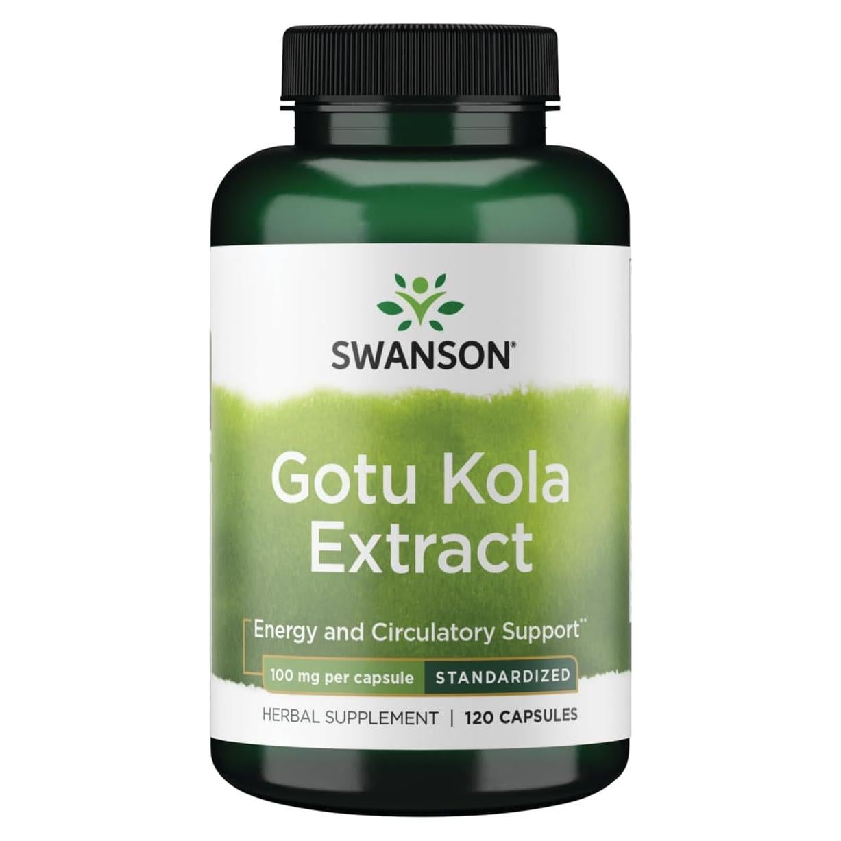 Swanson Gotu Kola 100 mg 120 Cápsulas - Suplemento Natural