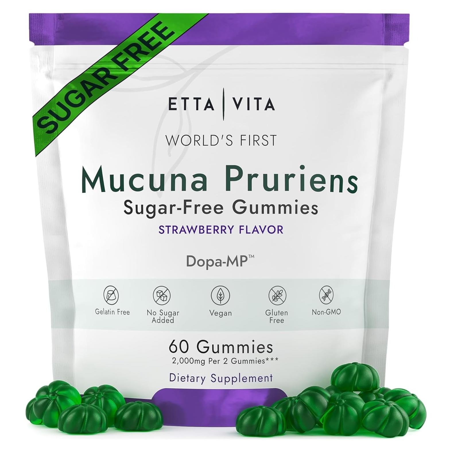 Gominolas de Mucuna Pruriens Etta Vita Sin Azúcar 60ct
