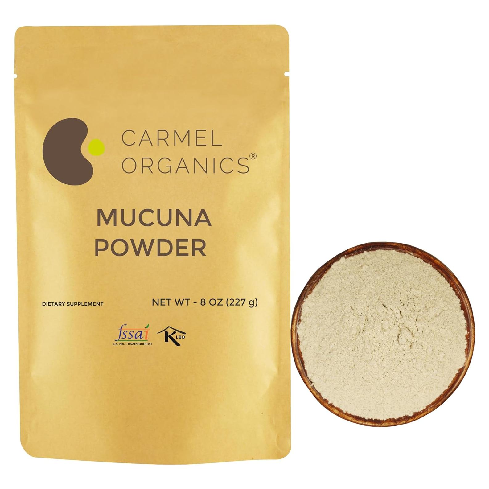 CARMEL ORGANICS Mucuna Pruriens Polvo 227g Sin GMO Kosher