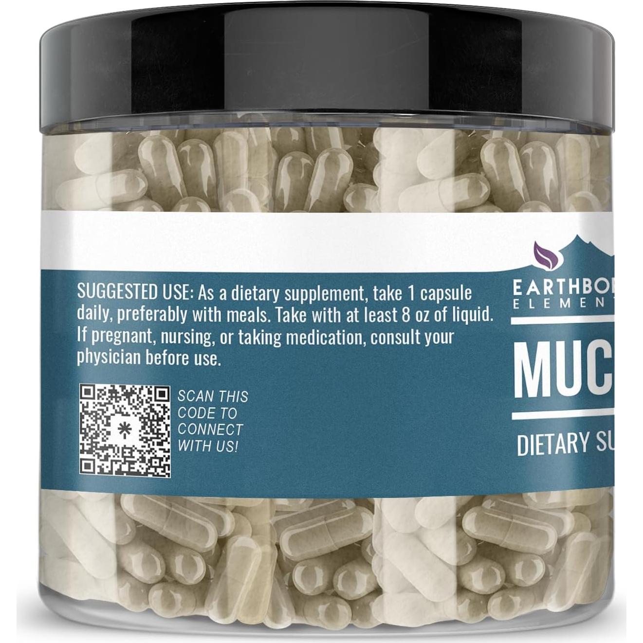 Extracto de Mucuna Pruriens Earthborn Elements 200 Cápsulas