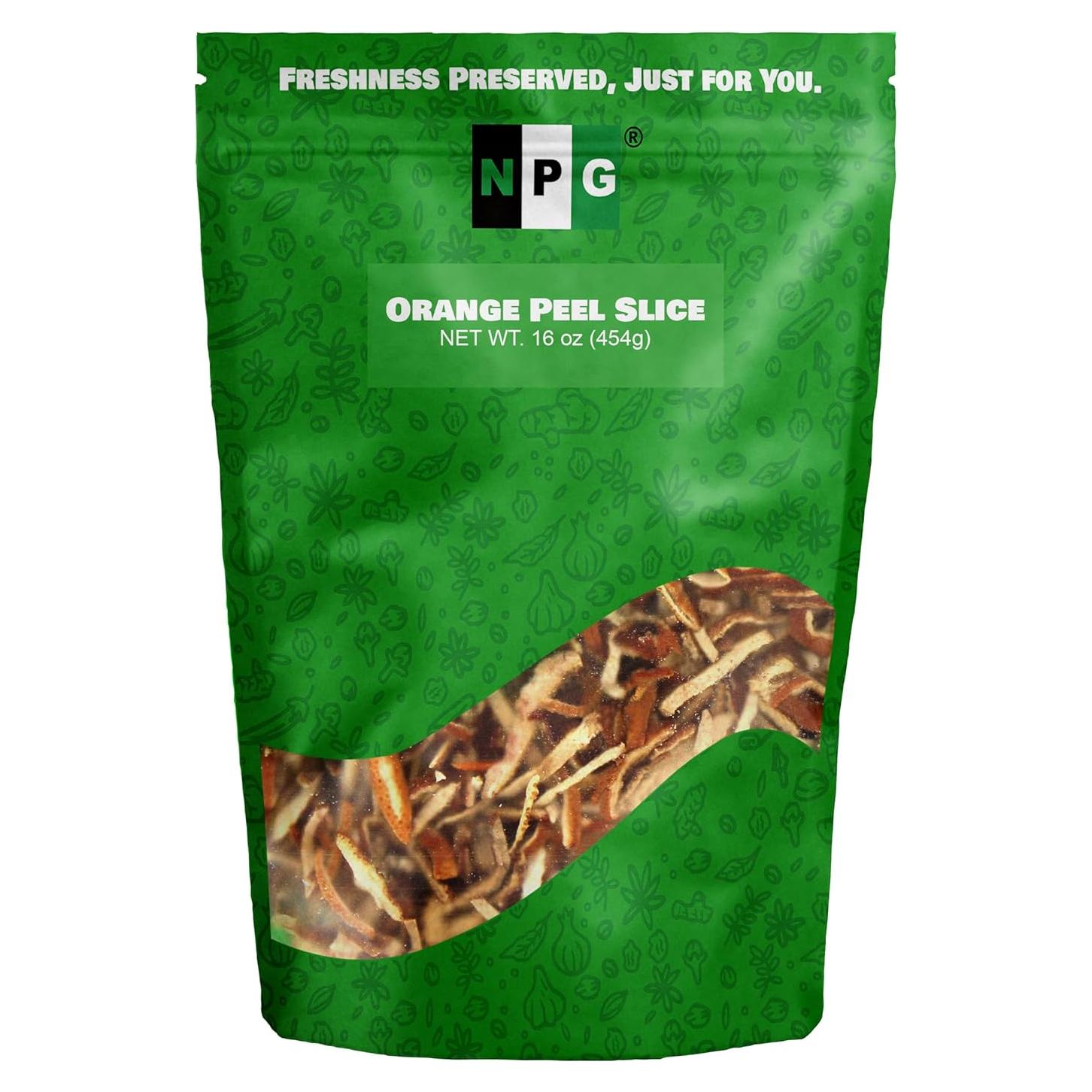 Cáscara de Mandarina Seca NPG 453.6 g - Sabor Cítrico Auténtico