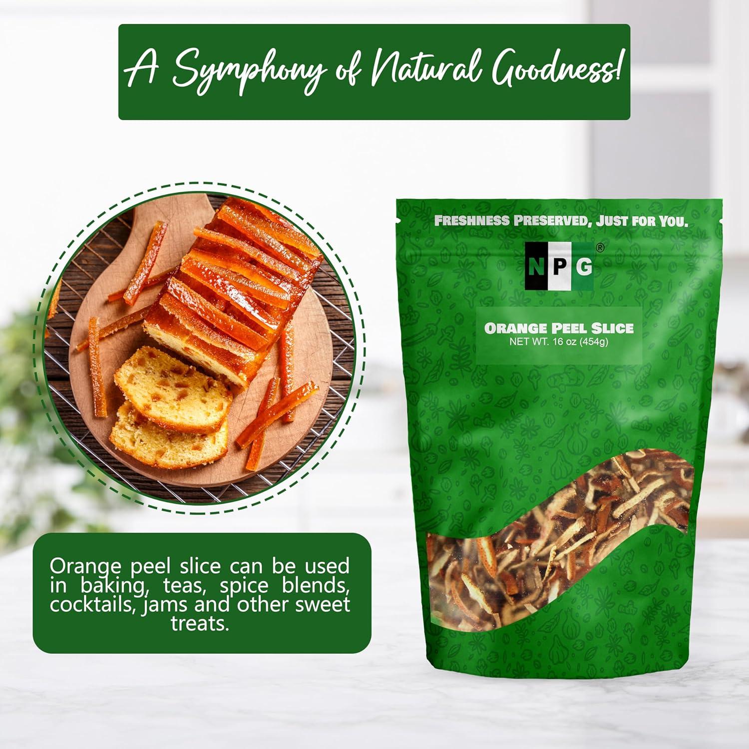 Cáscara de Mandarina Seca NPG 453.6 g - Sabor Cítrico Auténtico