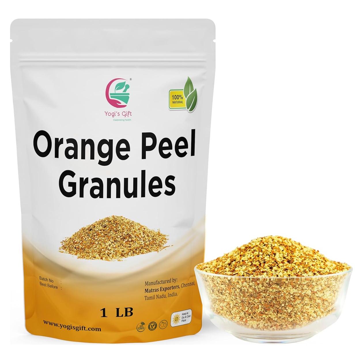 Cáscara de Naranja Seca 453g Yogi's Gift - Aroma y Sabor Cítrico