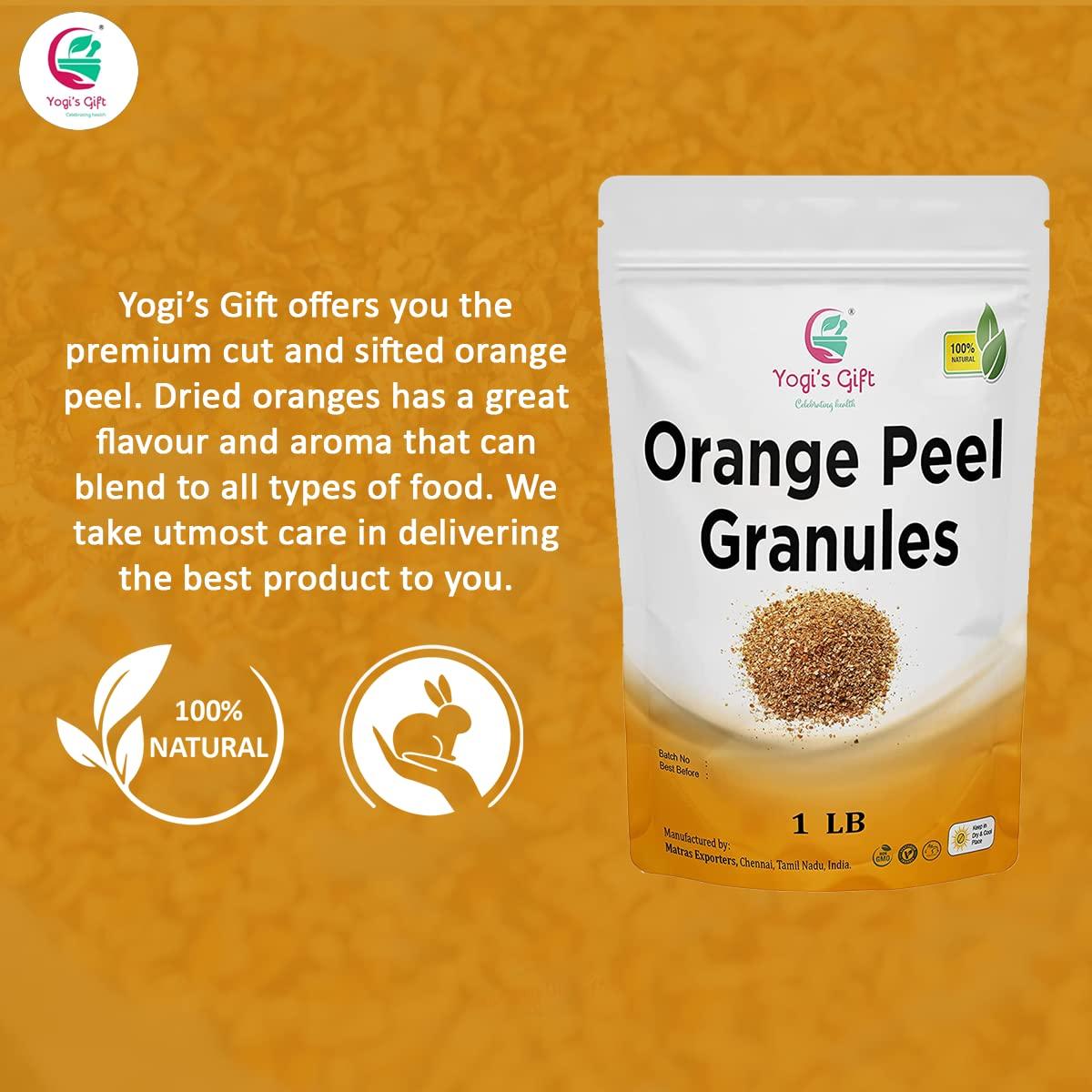 Cáscara de Naranja Seca 453g Yogi's Gift - Aroma y Sabor Cítrico