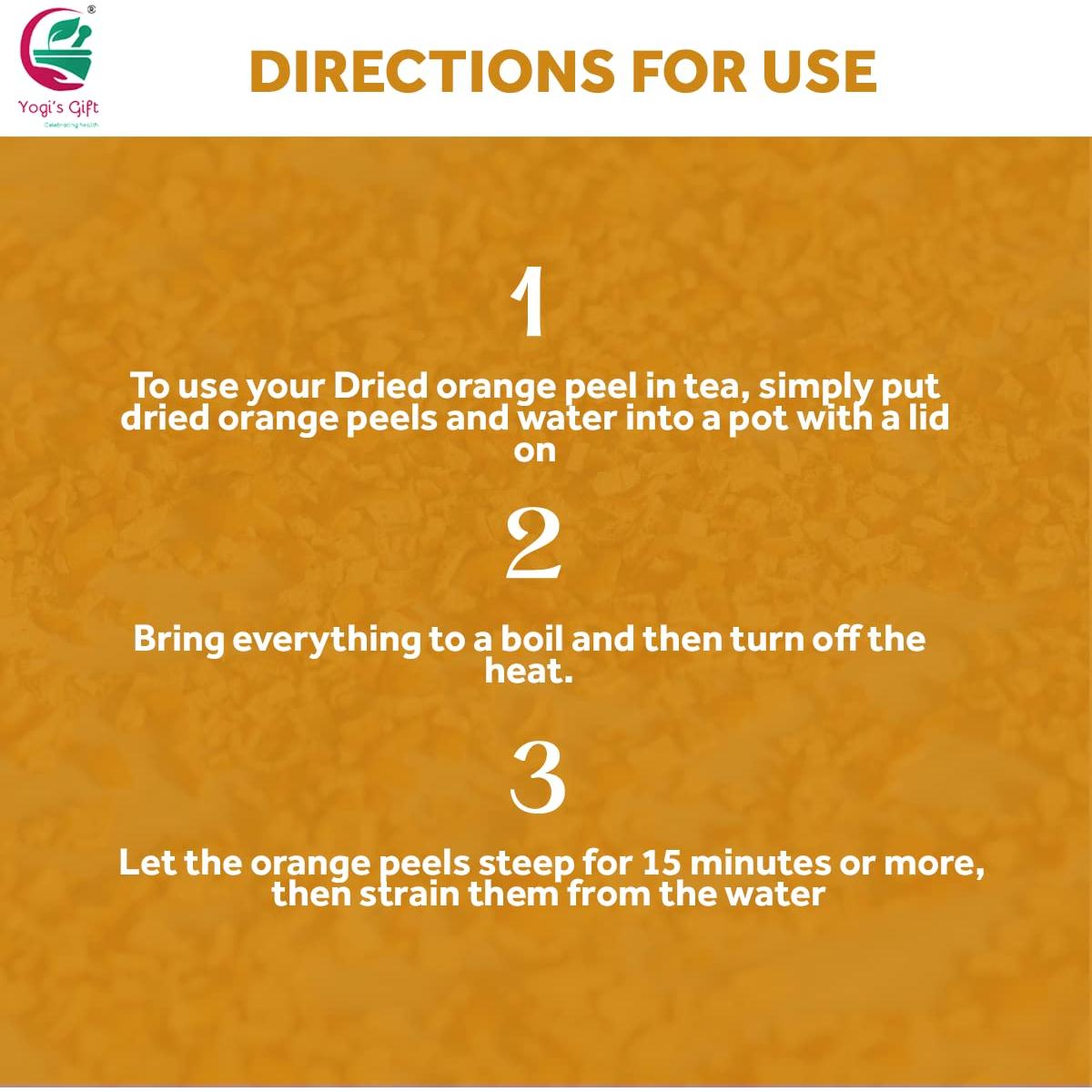Cáscara de Naranja Seca 453g Yogi's Gift - Aroma y Sabor Cítrico
