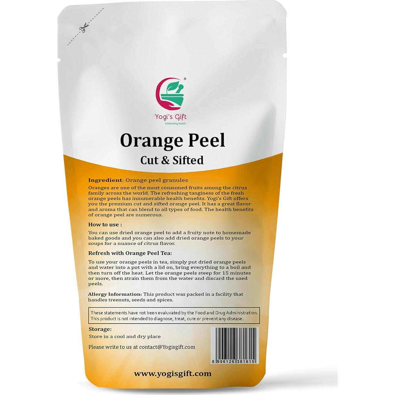 Cáscara de Naranja Seca 113 g Yogi's Gift - Aromática y Versátil