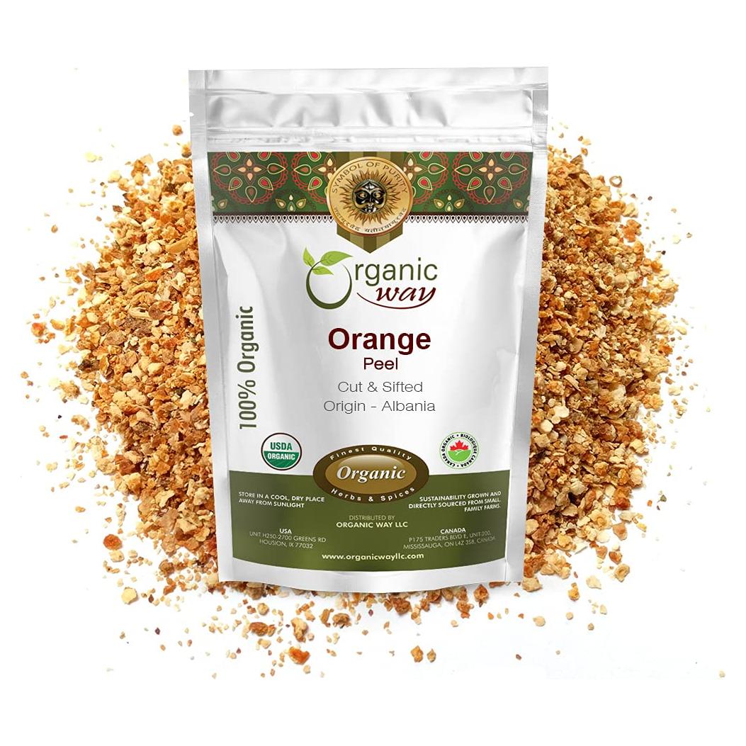 Cáscara de Naranja Seca Orgánica Organic Way 0.45 kg - Vegano