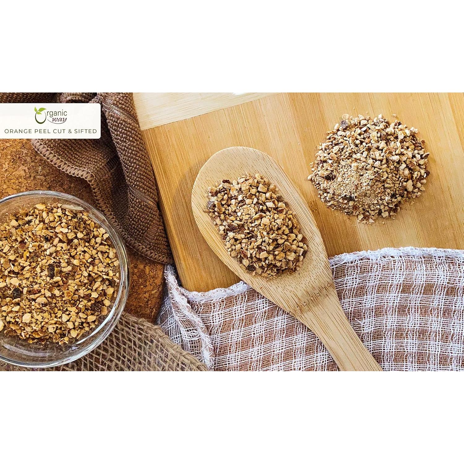 Cáscara de Naranja Seca Orgánica Organic Way 0.45 kg - Vegano