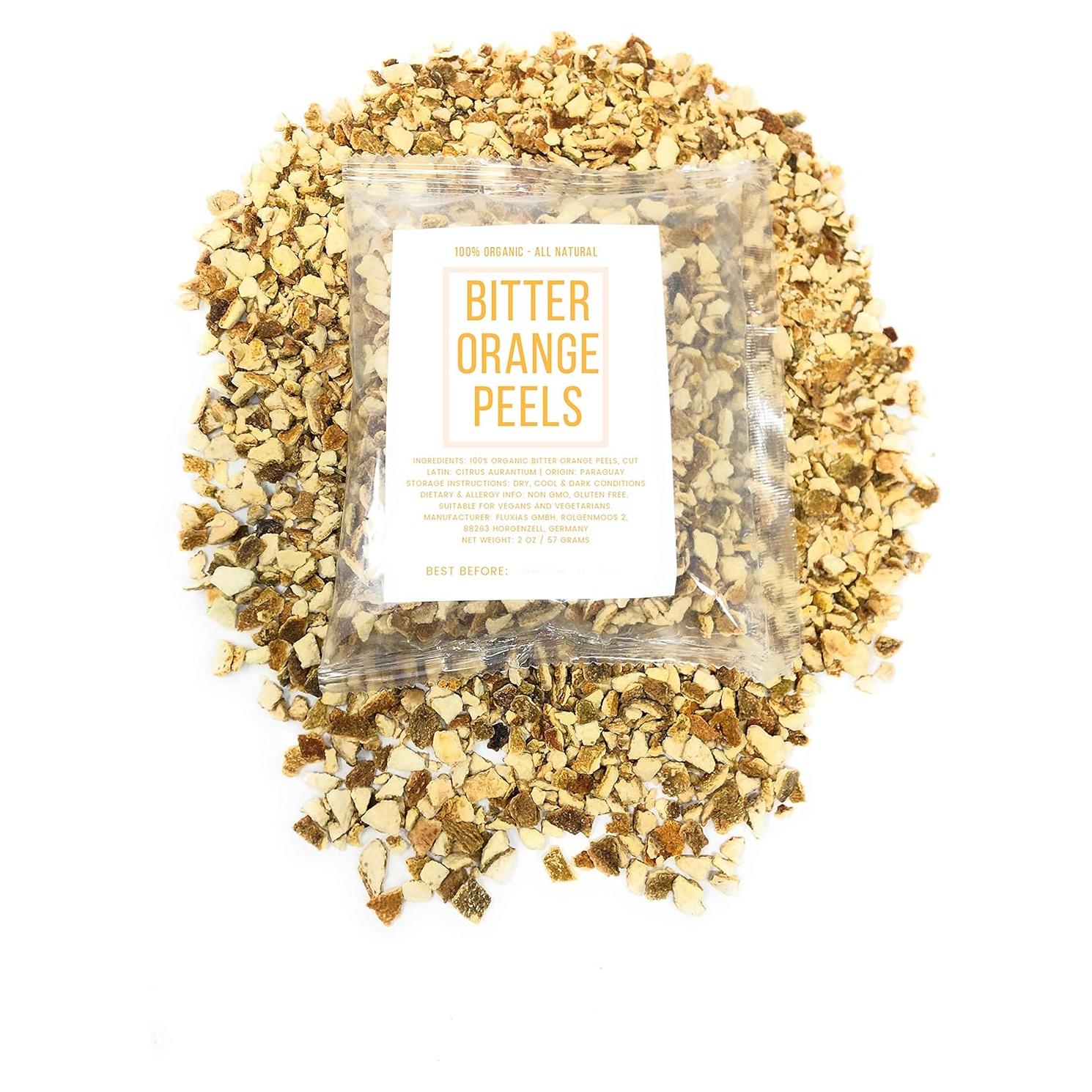 Cáscaras de Naranja Amarga Secas Citrus Aurantium 57g