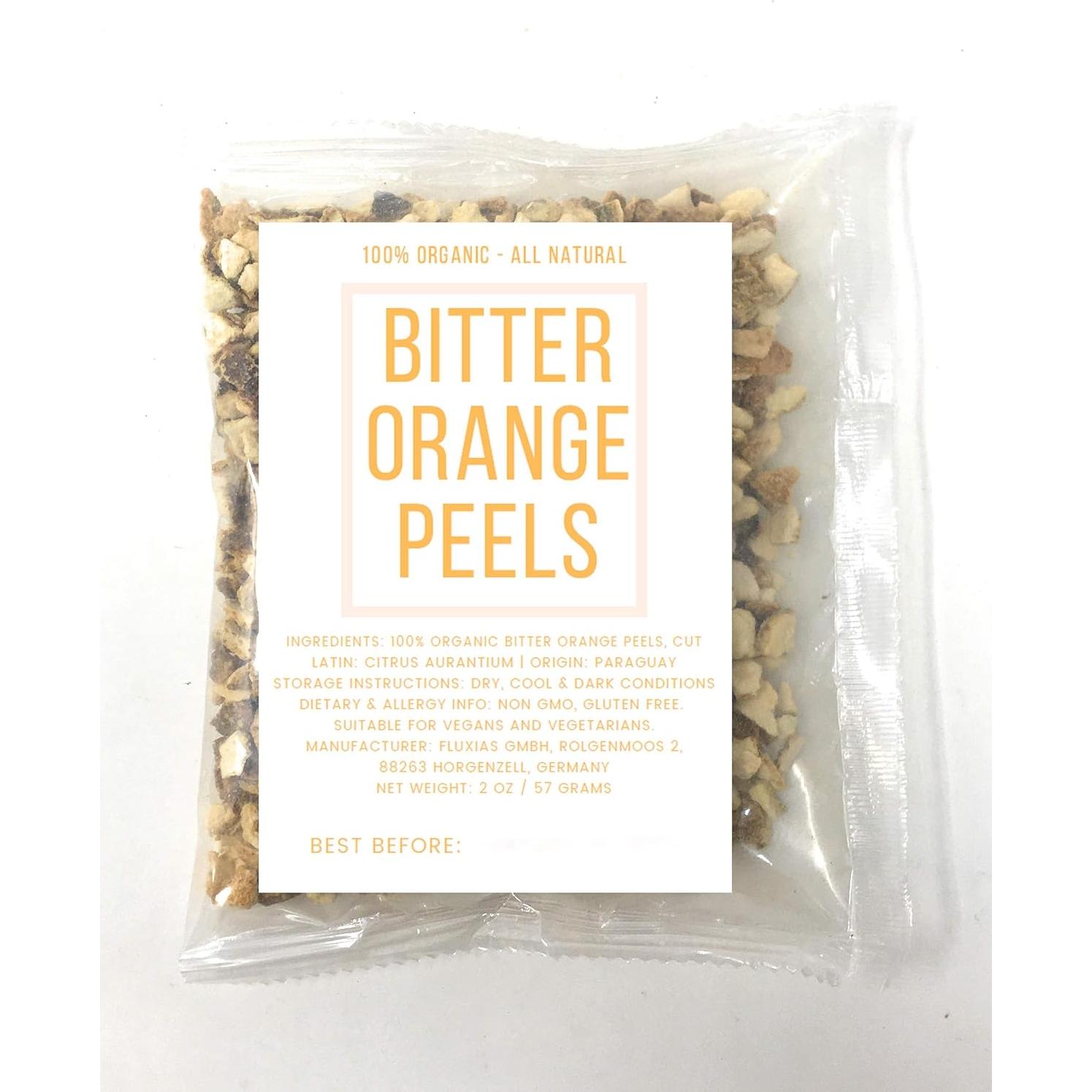 Cáscaras de Naranja Amarga Secas Citrus Aurantium 57g