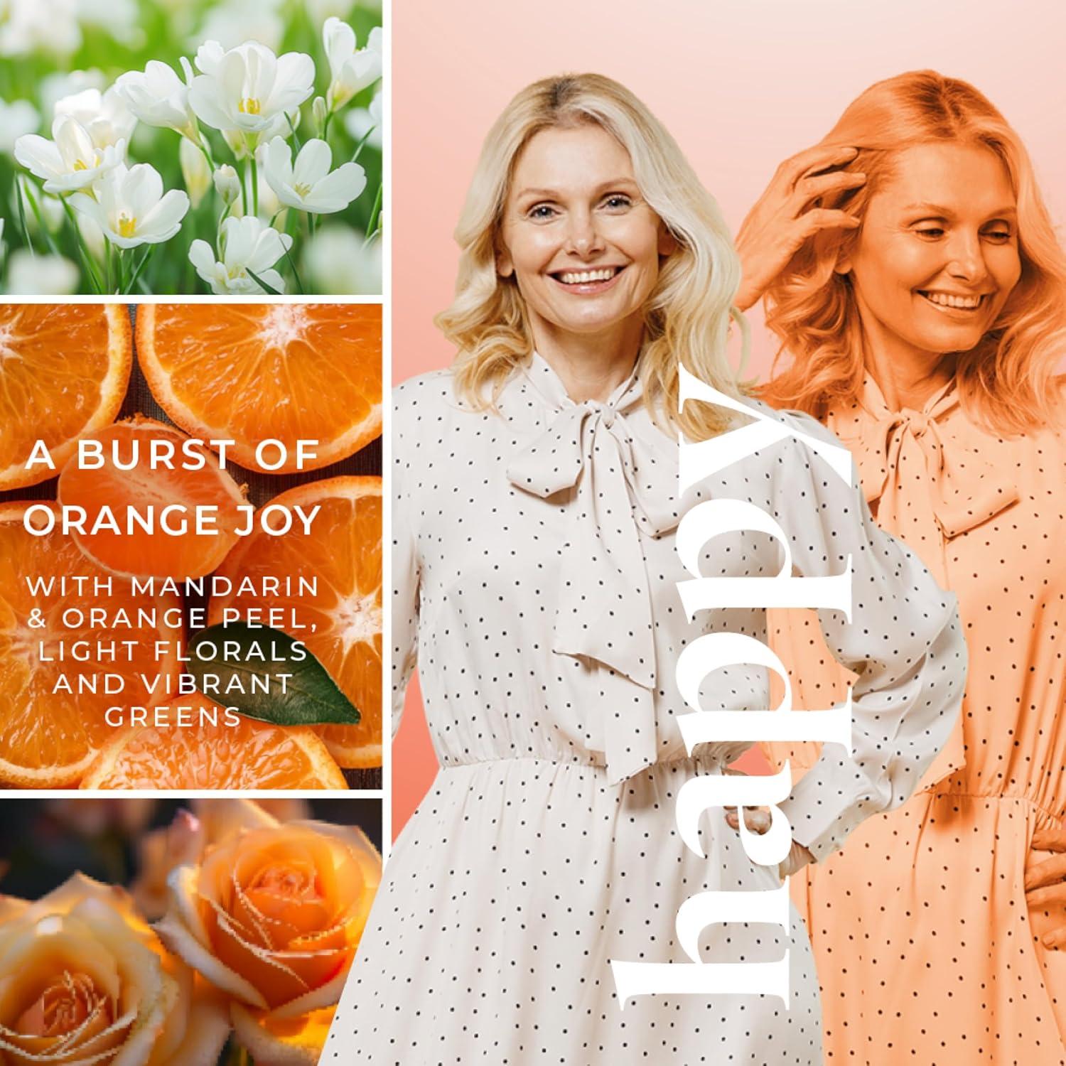 Vela Aromática PartyLite Feliz 400g - Mandarina y Naranja