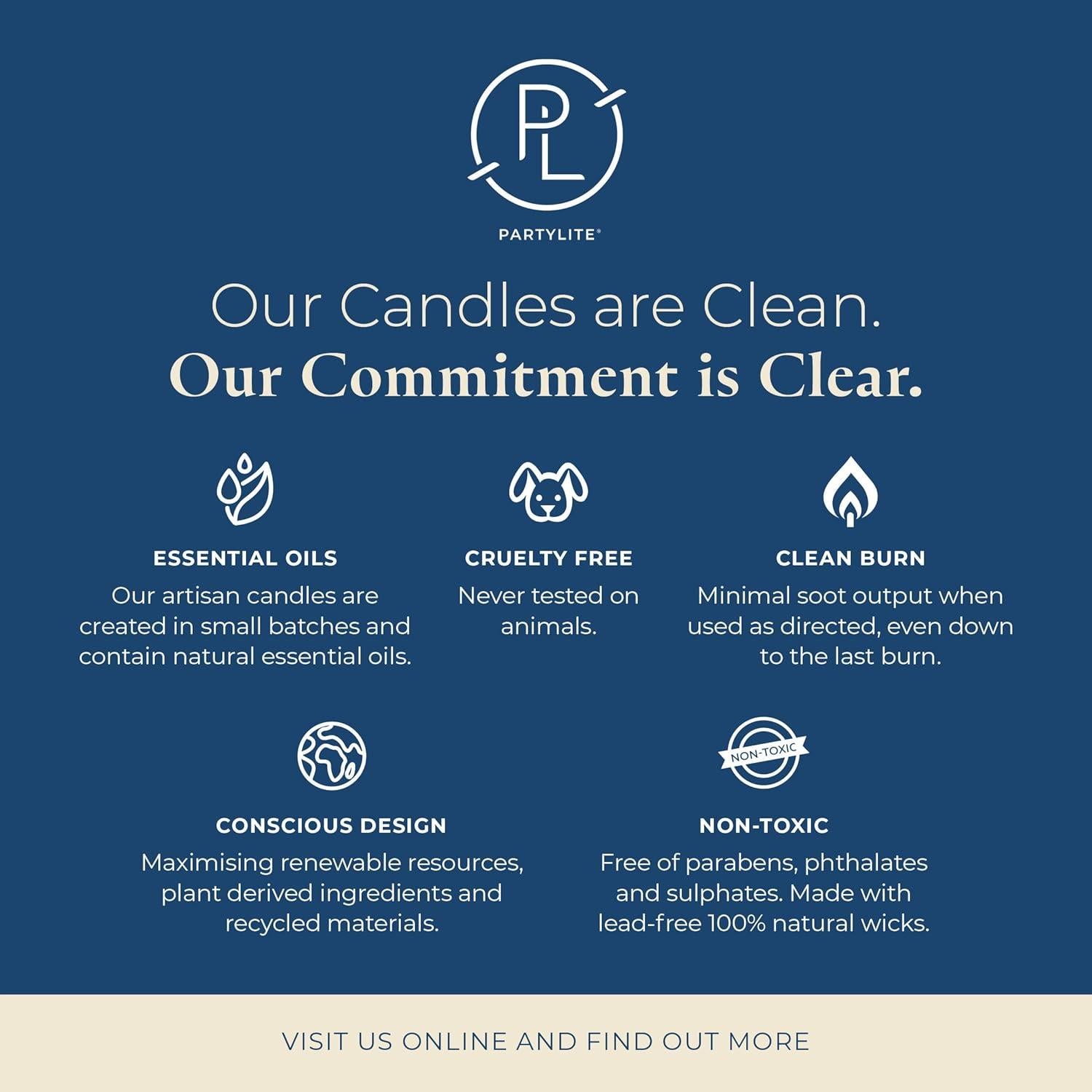 Vela Aromática PartyLite Feliz 400g - Mandarina y Naranja