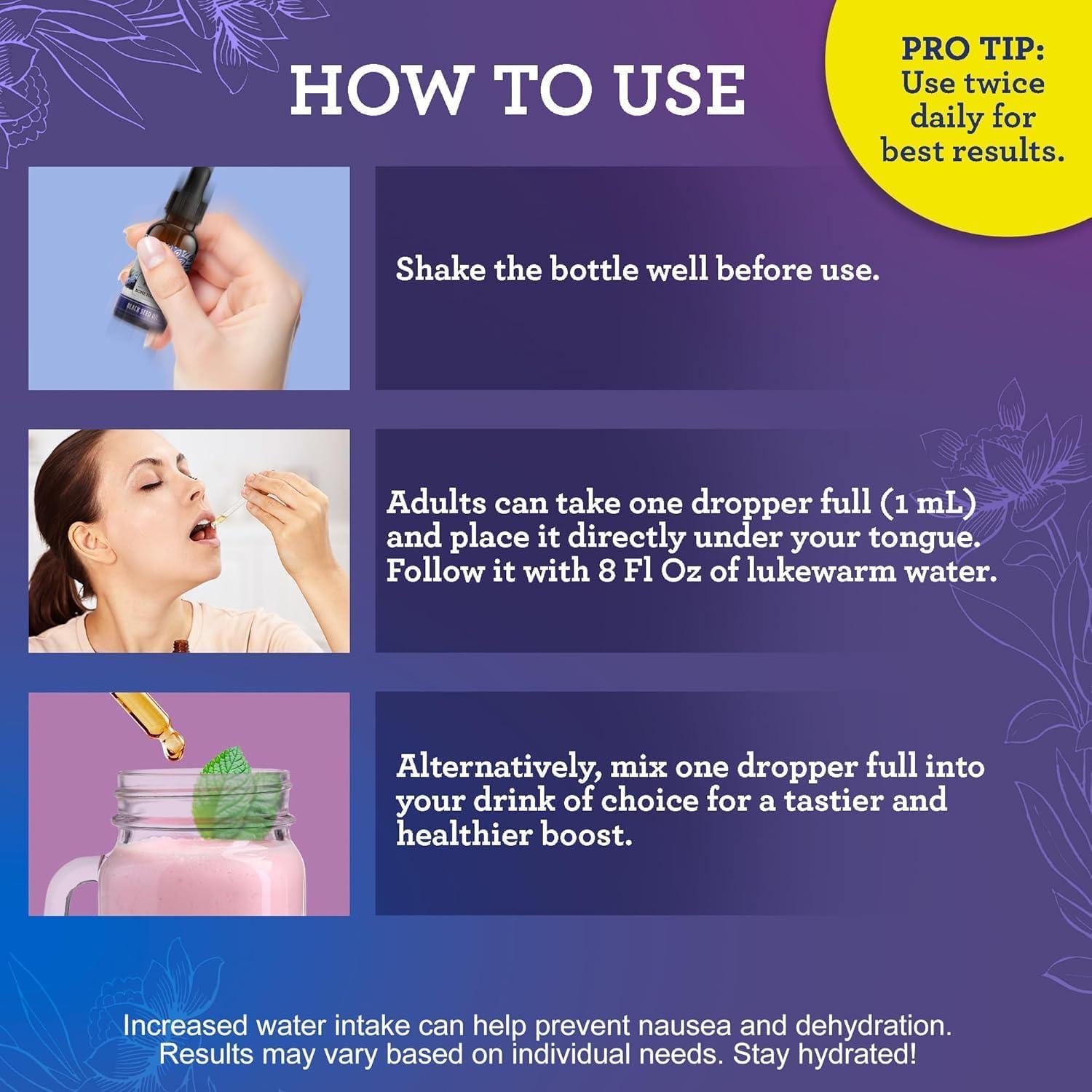 Aceite de Semilla Negra GuruNanda 59 ml - Vitamina D3 y K2