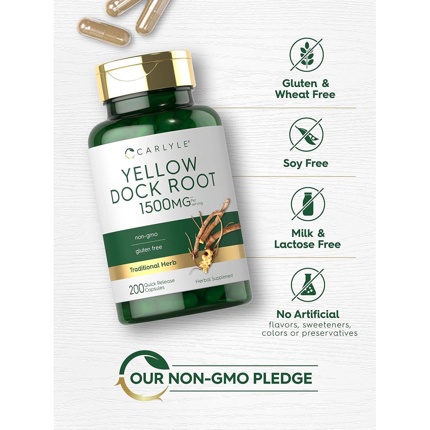 Cápsulas de Diente de León Amarillo Carlyle 1500mg - 200 Unidades