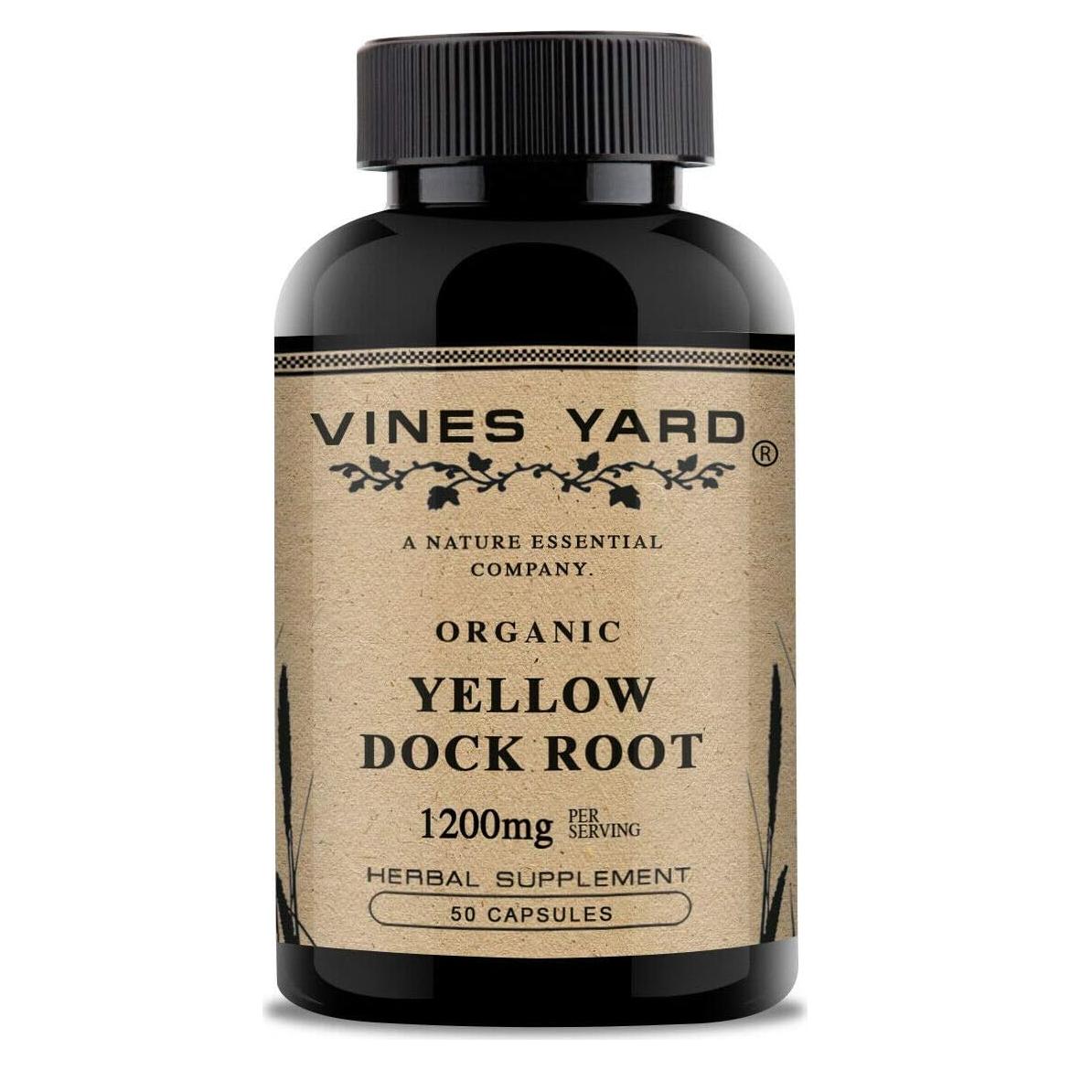 Cápsulas de Diente de León Amarillo Vines Yard 1200mg - 50 Unidades