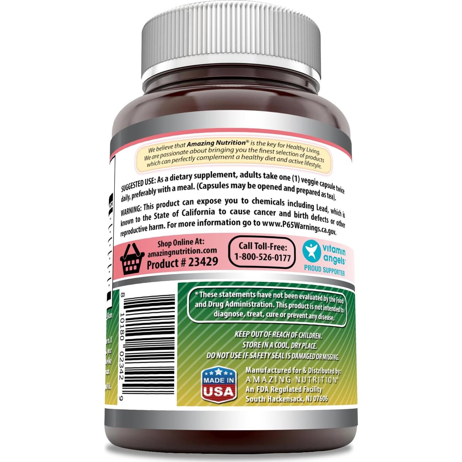 Suplemento de Equinácea Sello de Oro Nutrición Asombrosa 450 mg