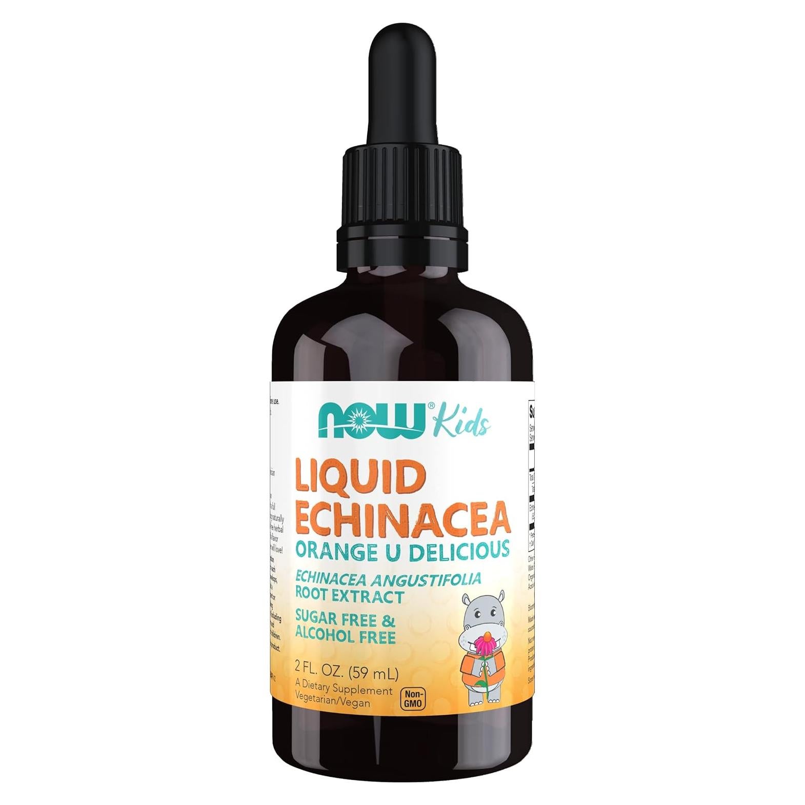 Echinacea Líquida para Niños NOW Foods 60 ml Sin Alcohol