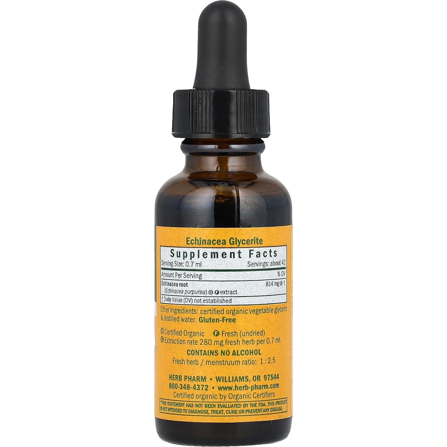Glicerina de Equinácea Orgánica Herb Pharm 29.57 ml