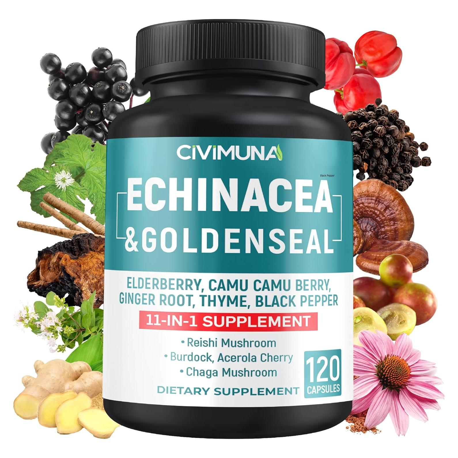 Cápsulas de Equinácea CIVIMUNA - 120 Unidades, 4 Meses Suministro