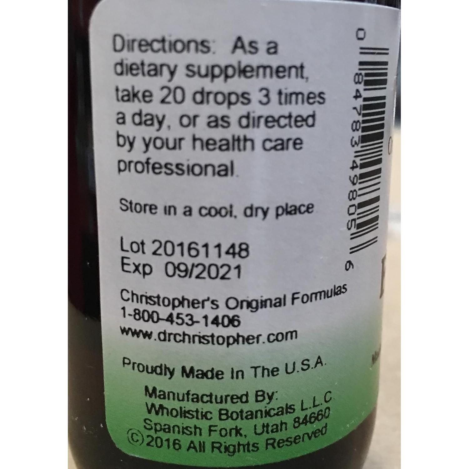 Extracto de Alcohol de Echinacea Angustifolia Dr. Christopher 60 ml