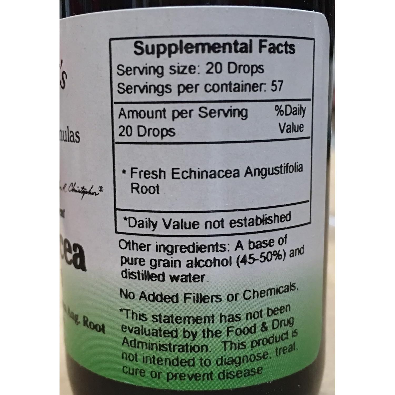 Extracto de Alcohol de Echinacea Angustifolia Dr. Christopher 60 ml