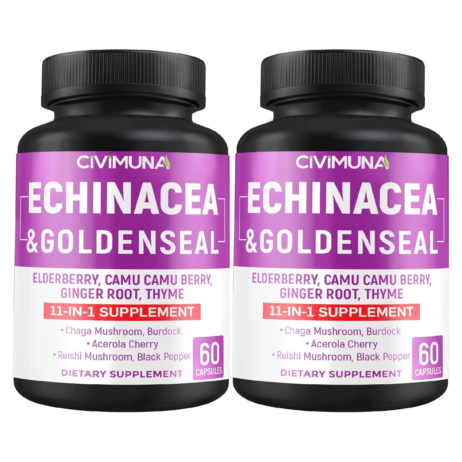 Cápsulas de Echinacea CIVIMUNA - 120 Cápsulas para 4 Meses