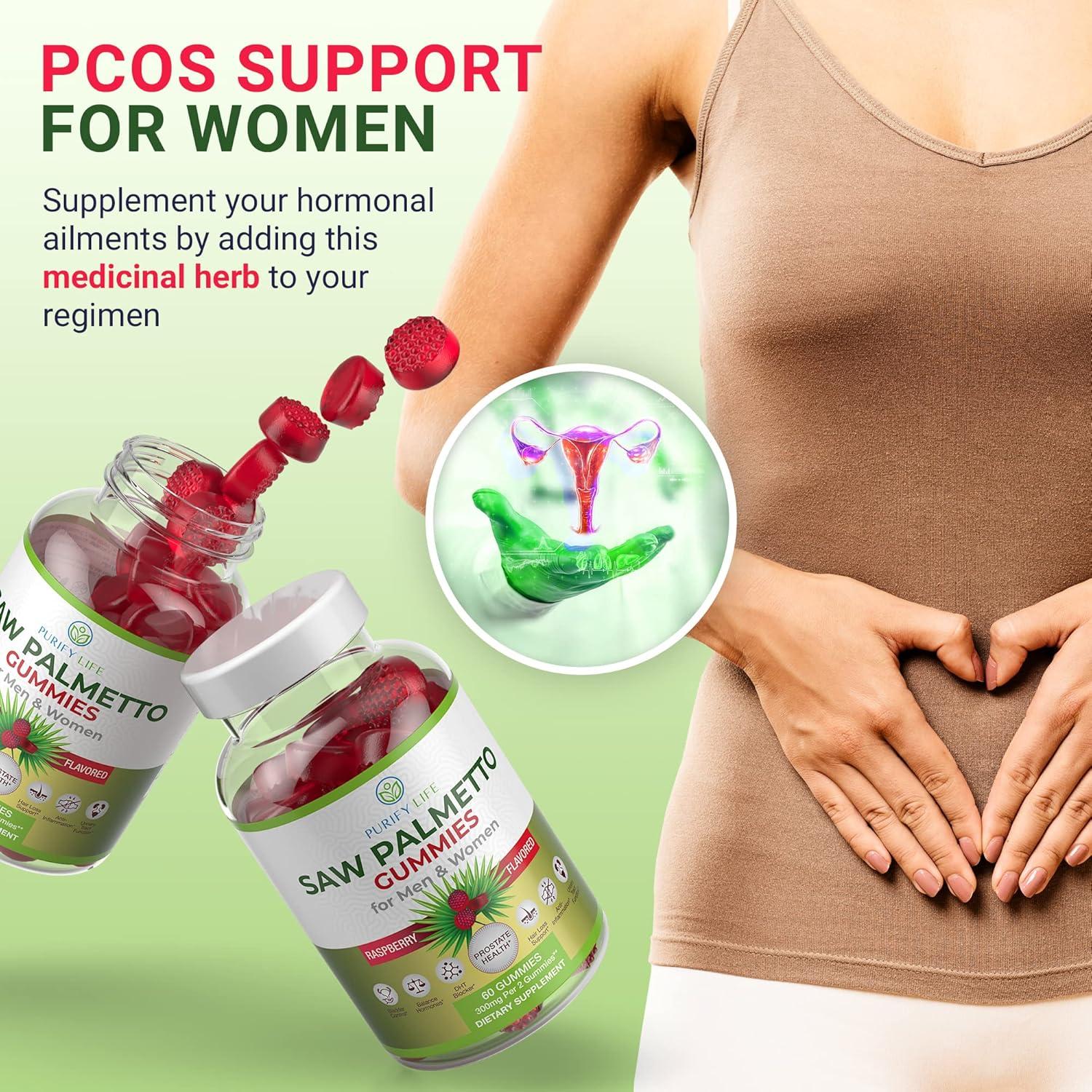 Gominolas de Palmetto Sostenible Purify Life 300mg - Suplemento DHT