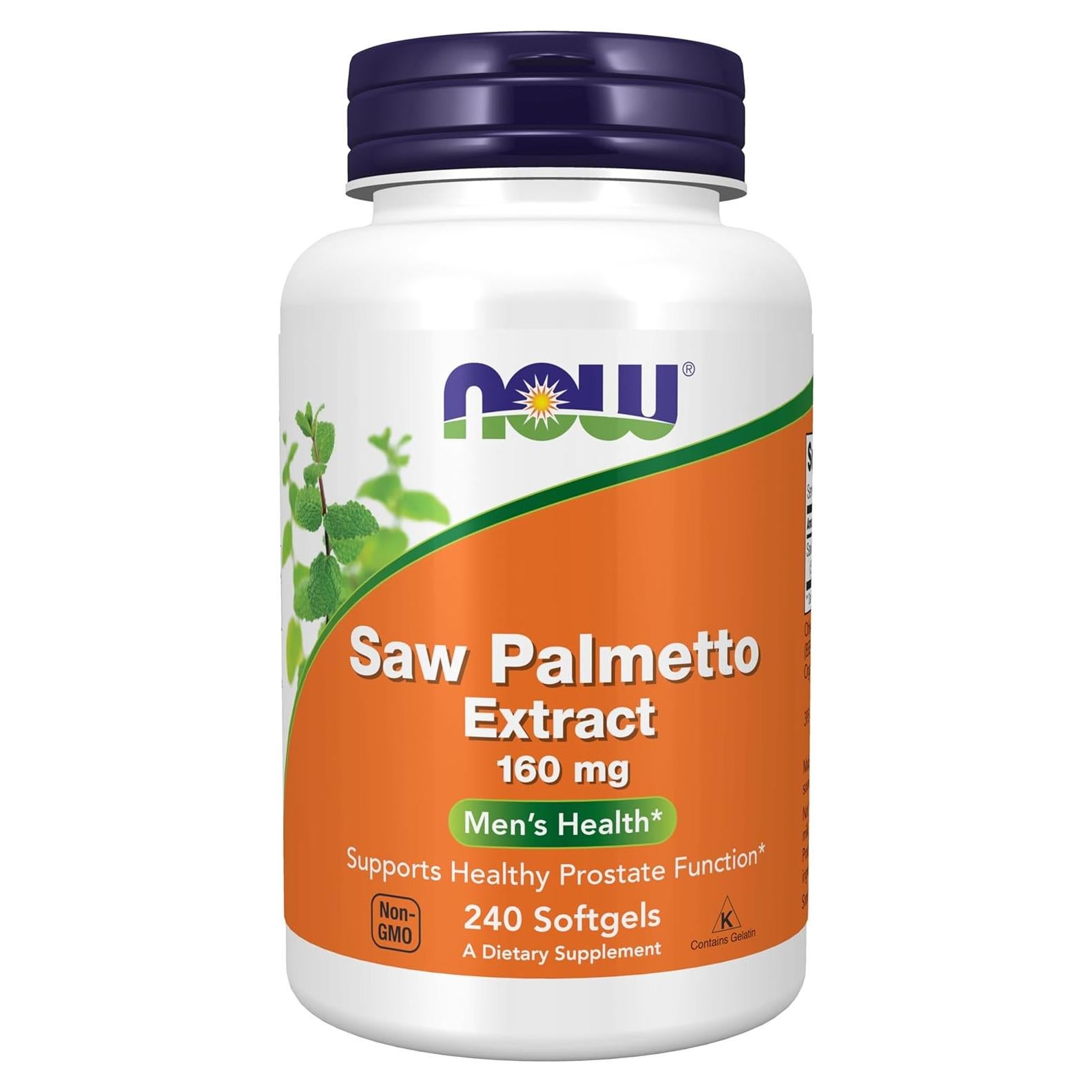 NOW Foods Extracto de Saw Palmetto 160 mg 240 Softgels