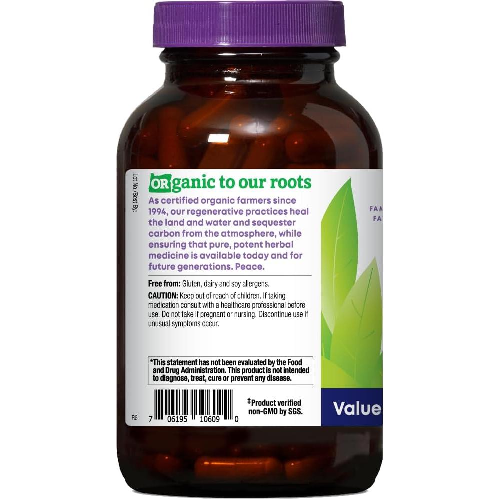 Cápsulas Herbales Orgánicas Saw Palmetto Oregon's Wild Harvest 180 Unidades