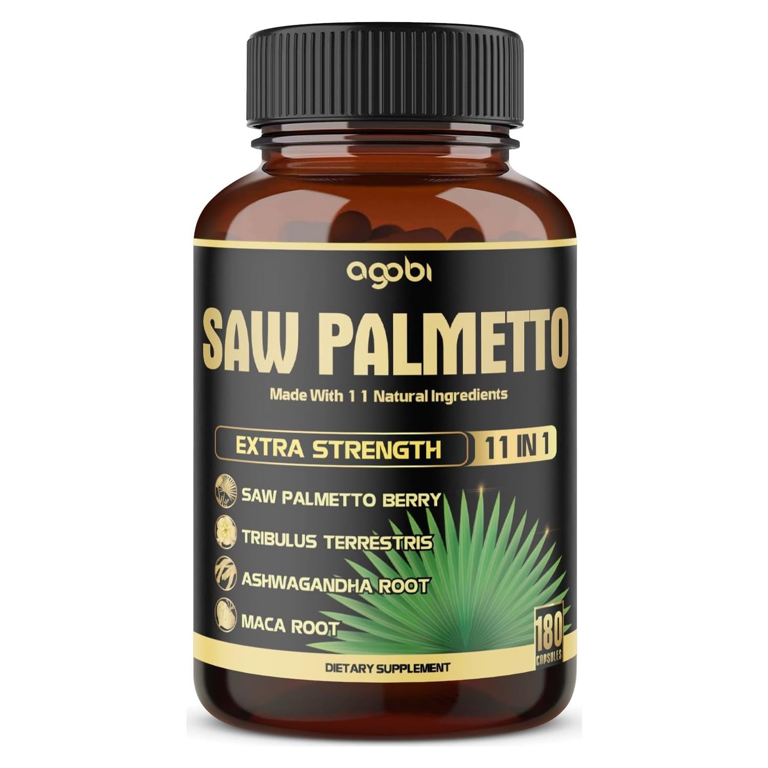 Cápsulas de Saw Palmetto Agobi 11 en 1 - 180 Unidades