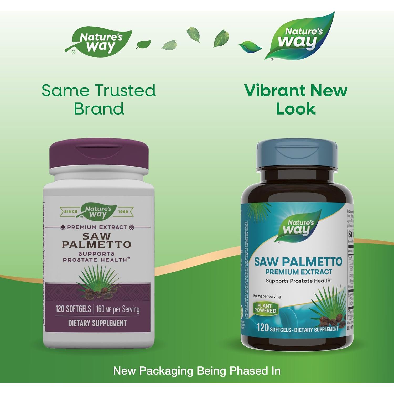 Extracto de Saw Palmetto Nature's Way 160 mg 120 Gelatinas