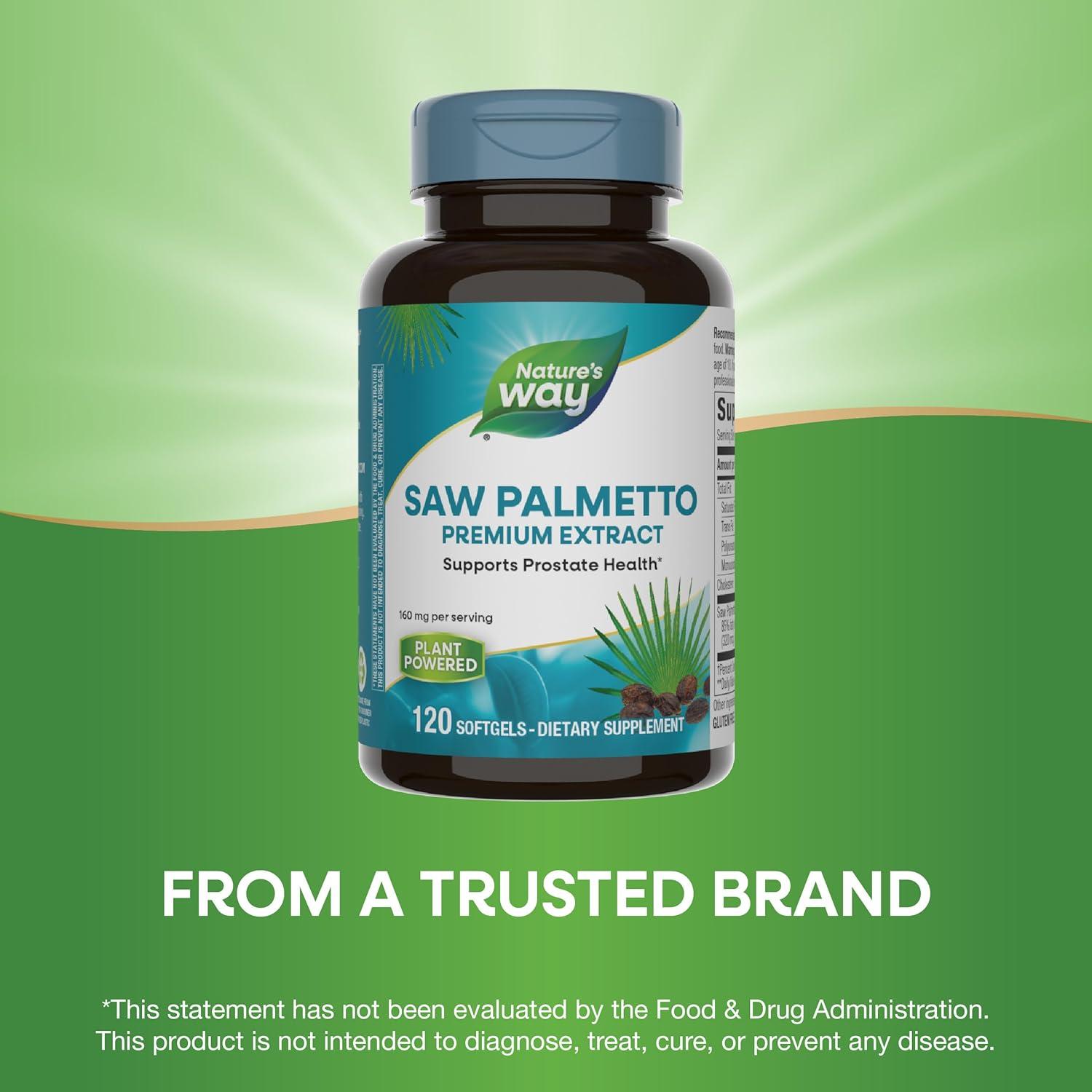 Extracto de Saw Palmetto Nature's Way 160 mg 120 Gelatinas