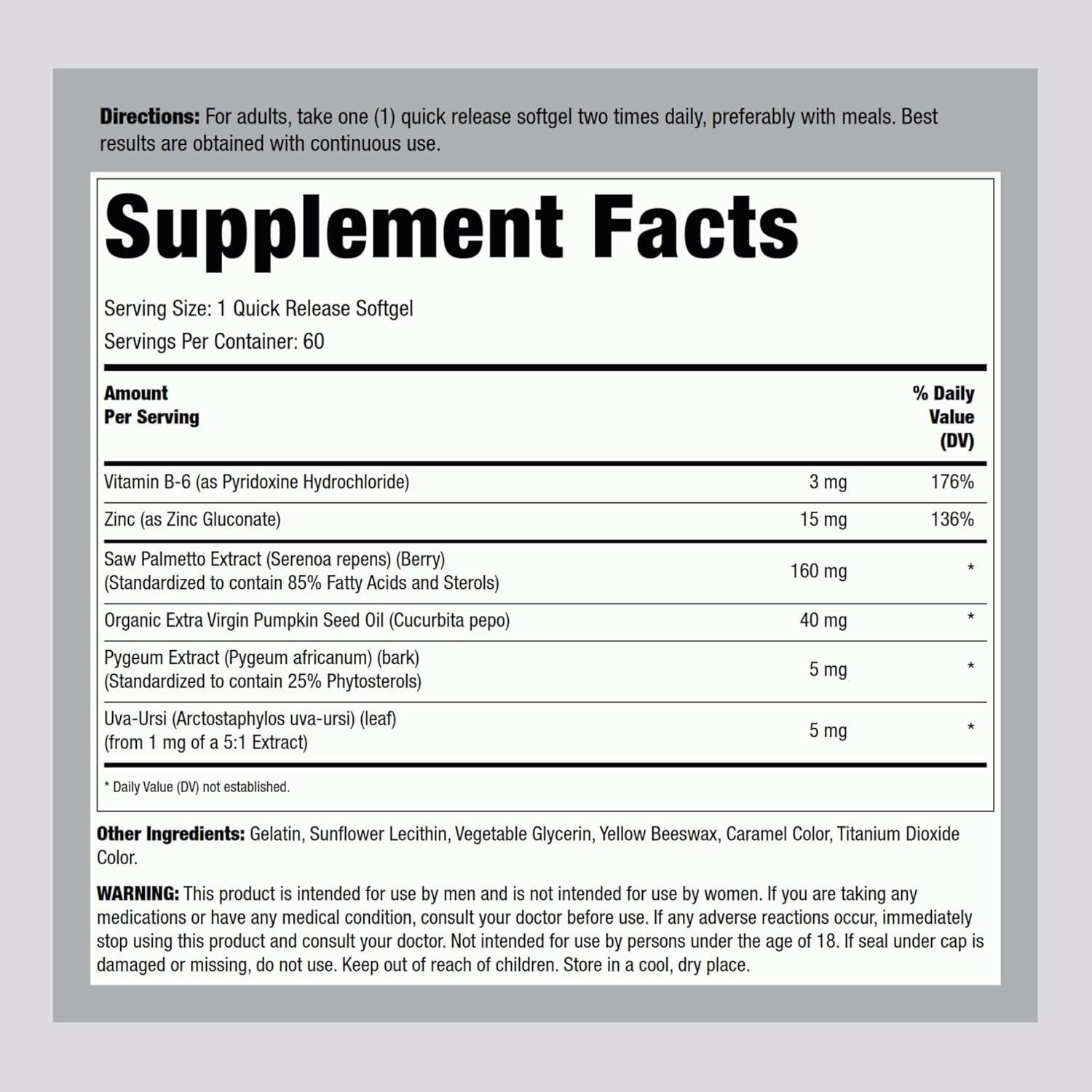 Lindberg Saw Palmetto 160mg 60 Gelatinas Blandas Suplemento
