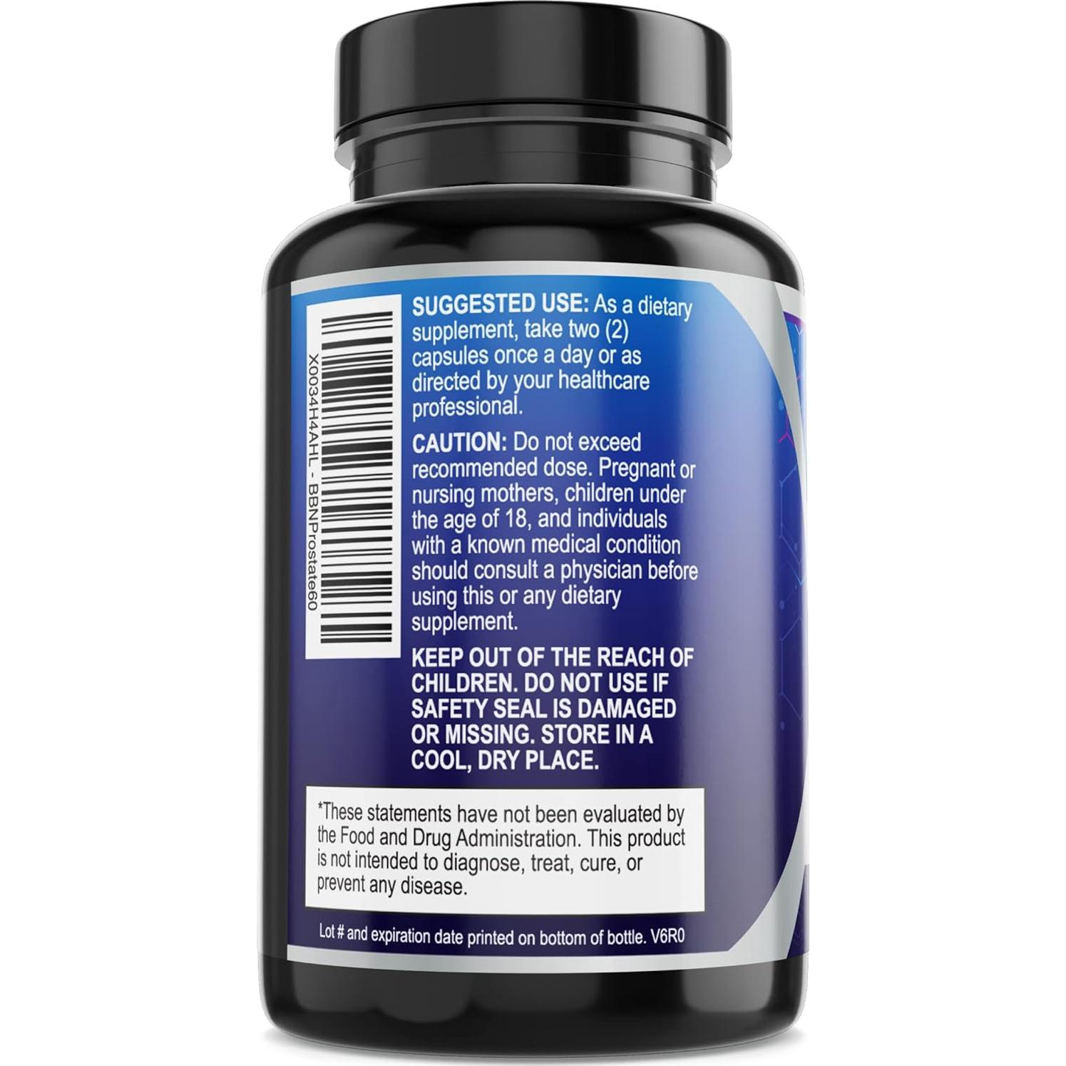 Suplemento Prostático Saw Palmetto Construido por Naturaleza 60 Cápsulas