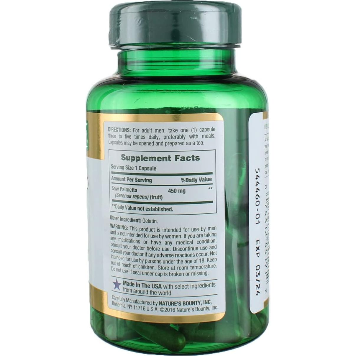 Baya de Saúco Nature's Bounty 450 mg 100 Cápsulas