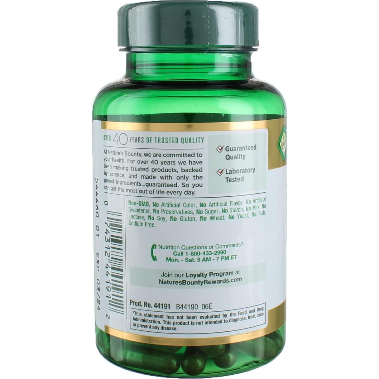 Baya de Saúco Nature's Bounty 450 mg 100 Cápsulas