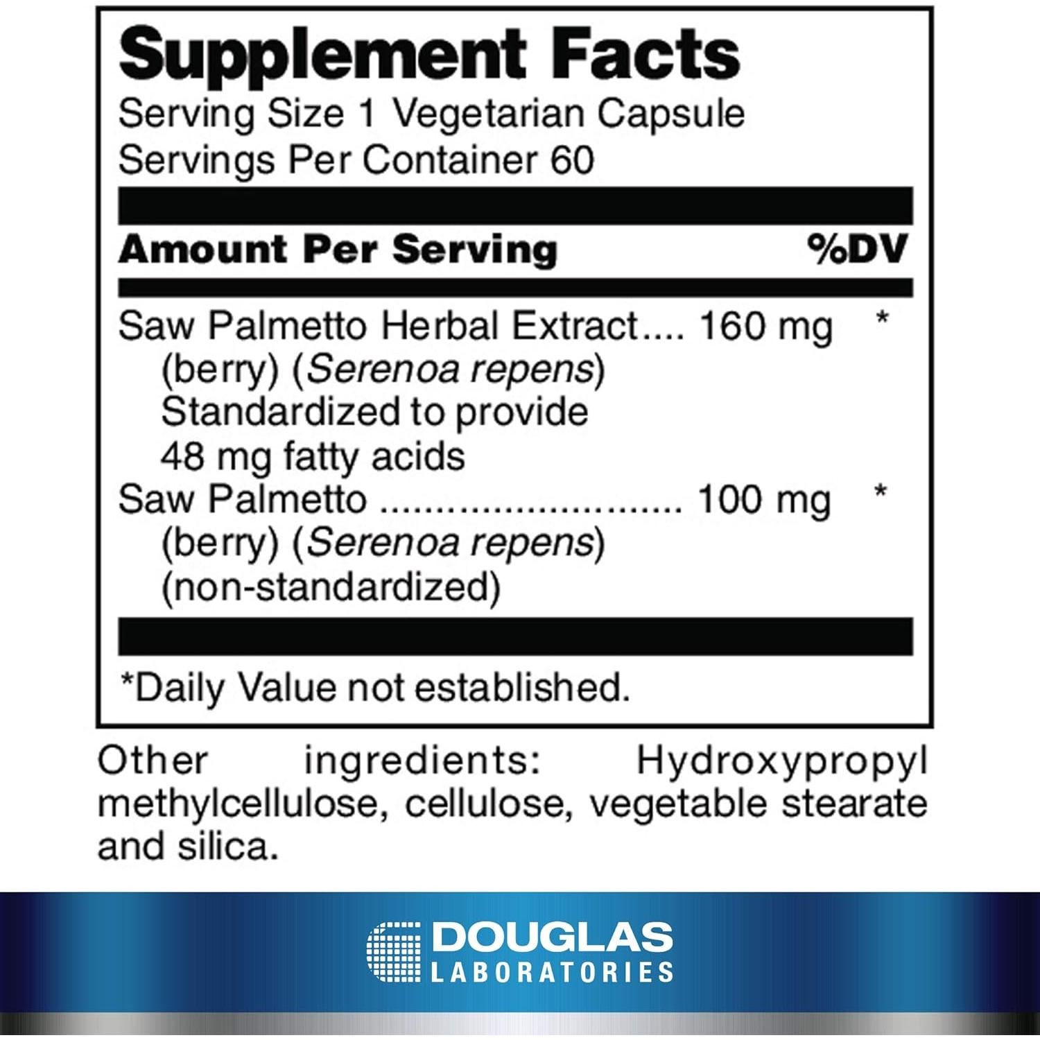 Saw Palmetto Max-V Douglas Laboratories | 60 Cápsulas Estandarizadas