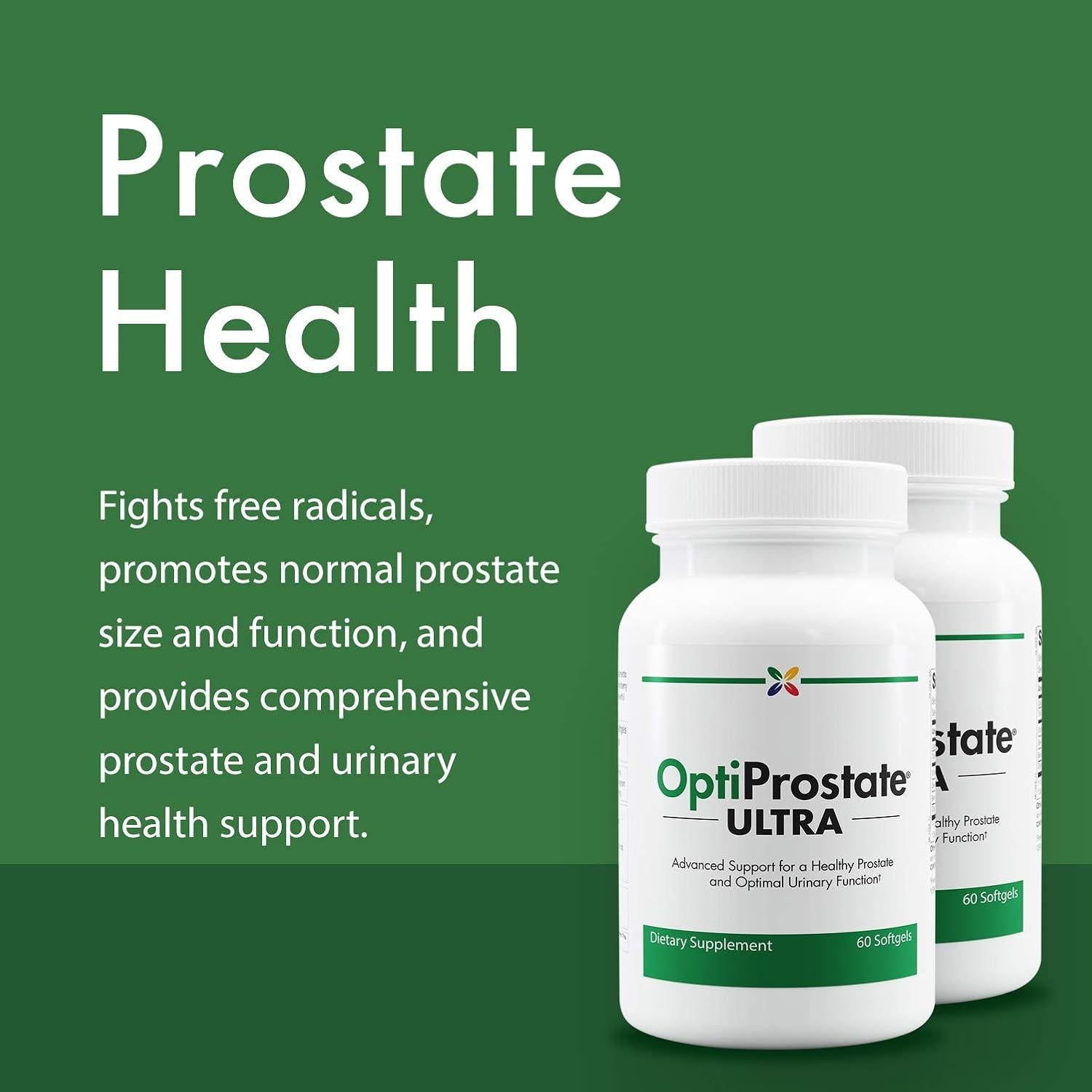 Suplemento Dietético Detener el Envejecimiento Ahora OptiProstate Ultra con Saw Palmetto y Beta Sitosterol 81.65g