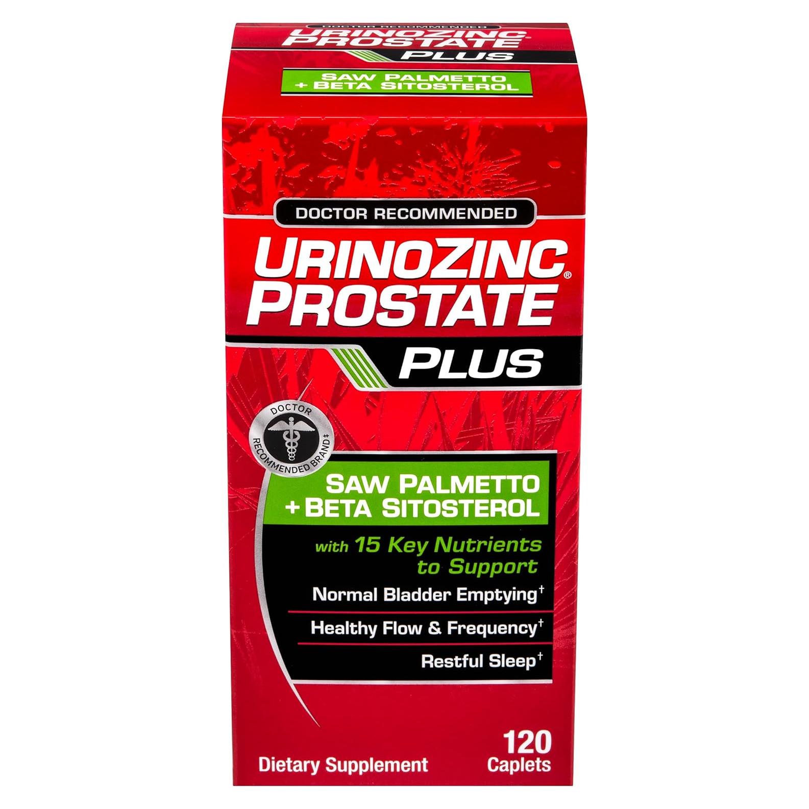 Urinozinc Prostate Plus 120 Cápsulas - Suplemento Salud Prostática