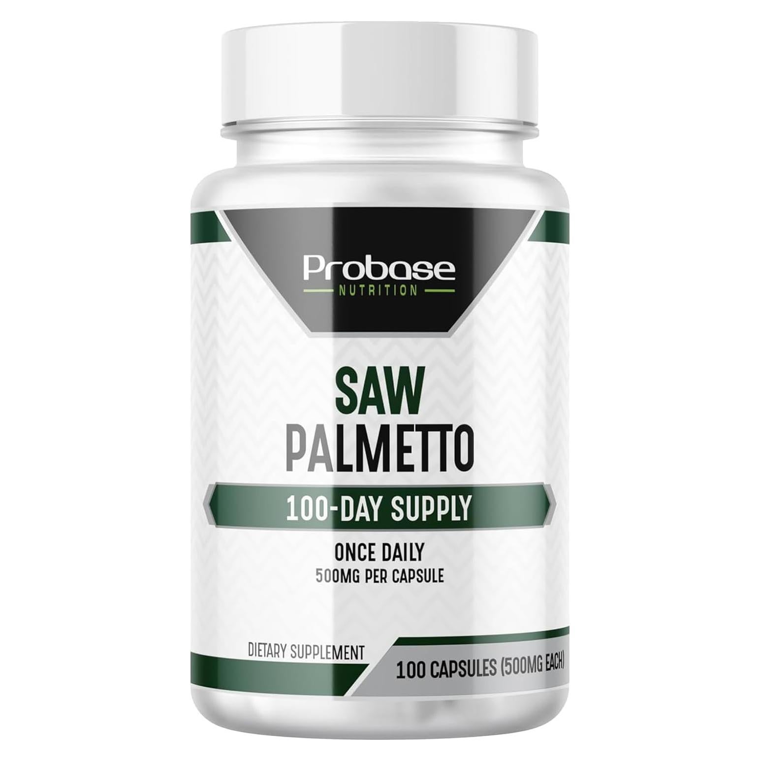 Extracto de Saw Palmetto Nutrición Probase 100 Cápsulas 500mg